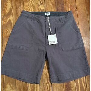 Bridge‎ & Burn Rylie Short Charcoal Grey Cotton Stretch Utility Shorts Size 33